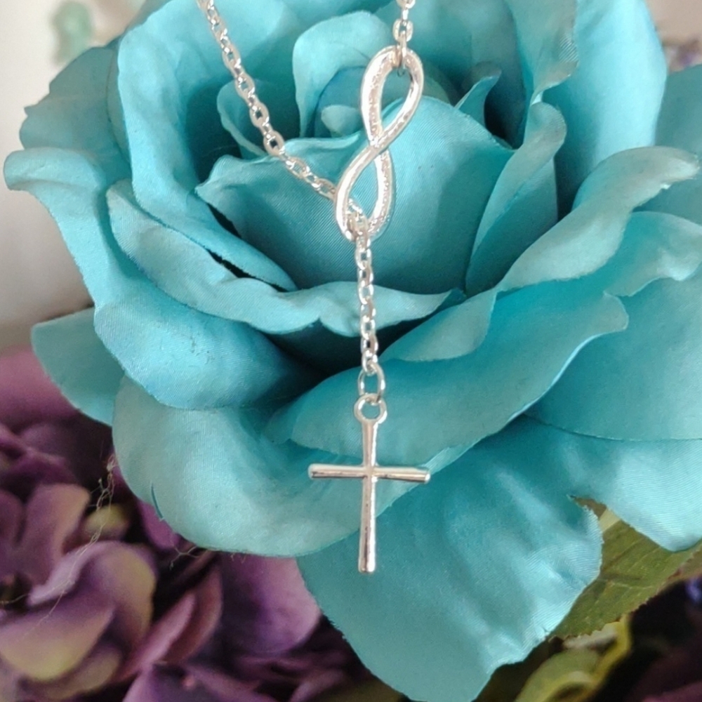 Infinity Cross Chain Necklace